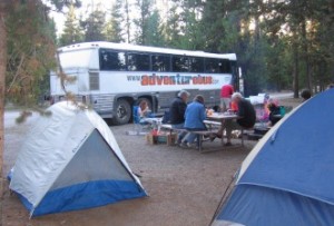 Camping with Adventure Bus