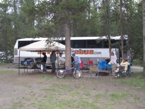 Camping with Adventure Bus