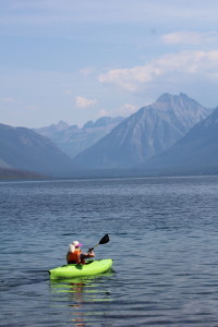 Sea kayaking Mountians