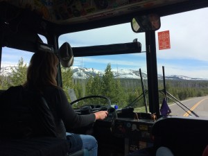 Brenda Harris Driving Adventure Bus