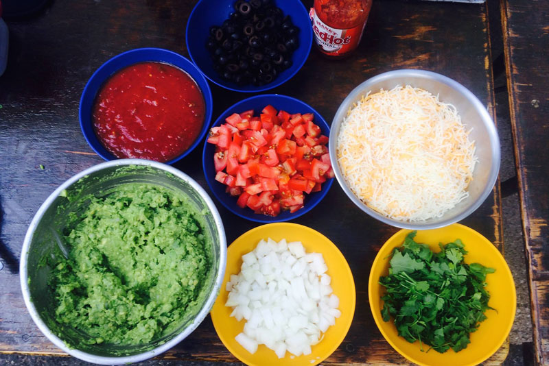 Taco ingredients