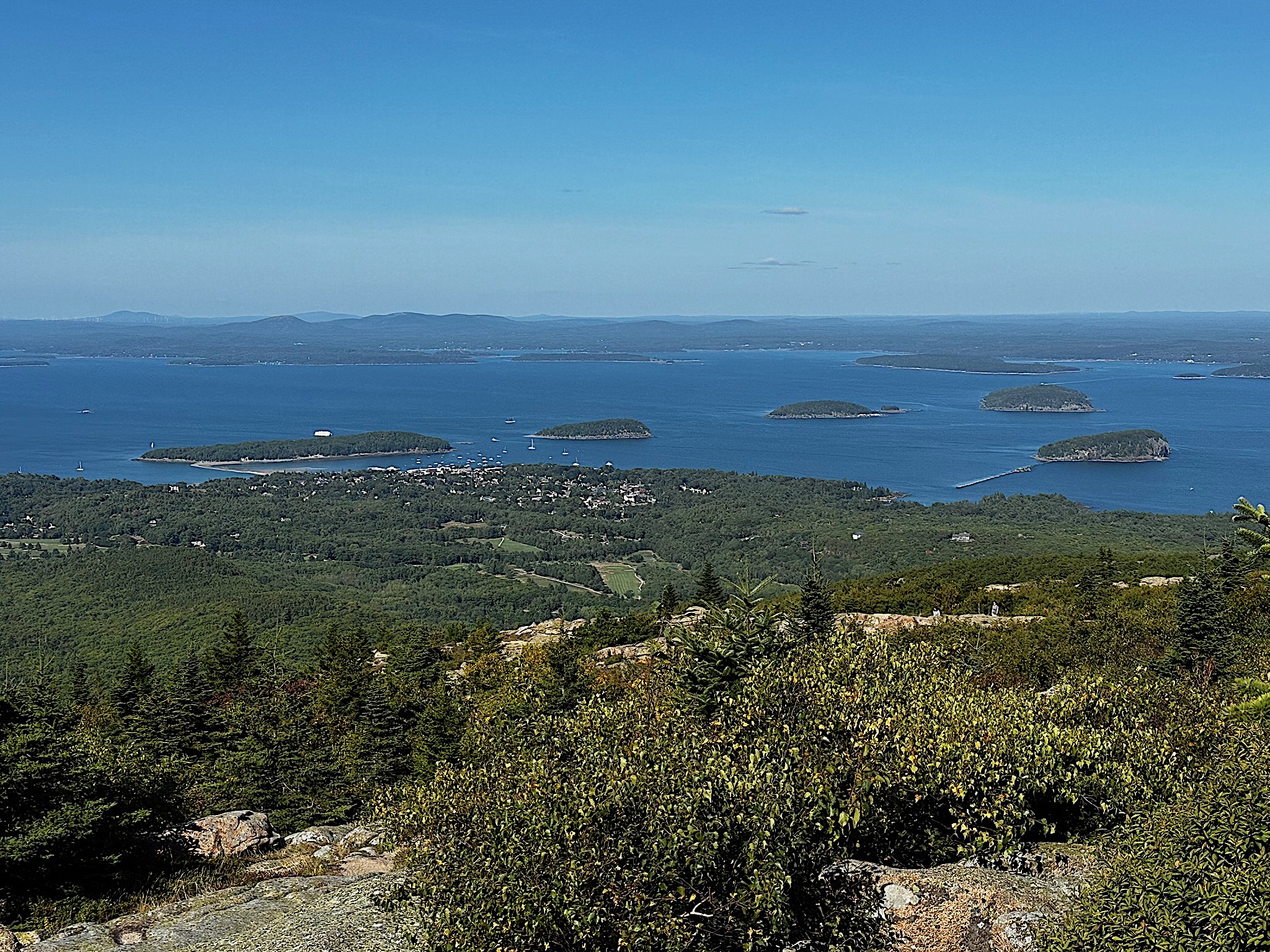 Bar Harbor From Cadillac Mountains